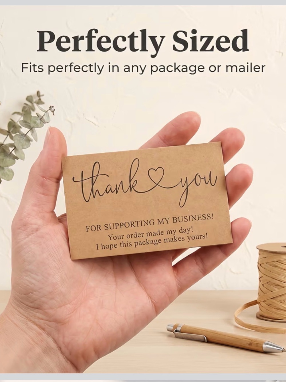 60pc Thank You Business Cards - Picture 2 of 4